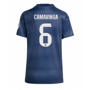 Real Madrid Eduardo Camavinga #6 Dámské Venkovní Dres 2025-26 Krátký Rukáv